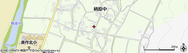 岡山県美作市楢原中510周辺の地図