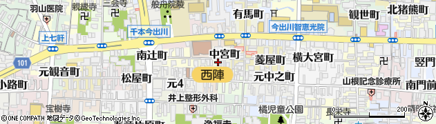 京都府京都市上京区中宮町308周辺の地図