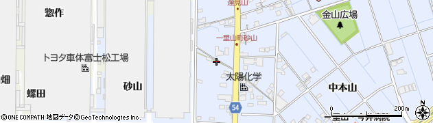 愛知県刈谷市一里山町（砂山）周辺の地図