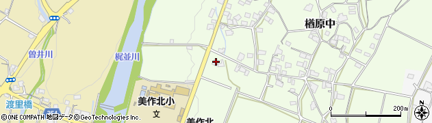 岡山県美作市楢原中252周辺の地図