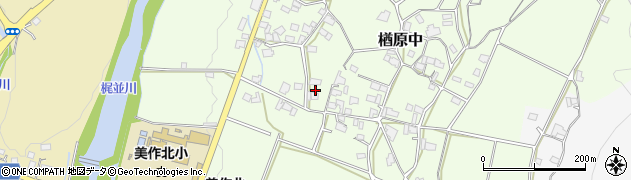 岡山県美作市楢原中468周辺の地図