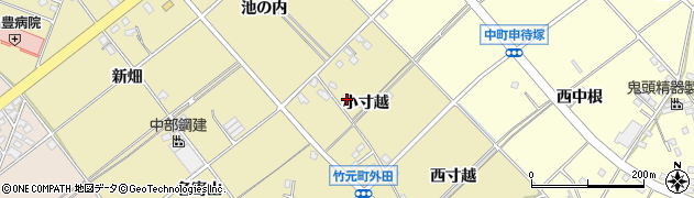 愛知県豊田市竹元町（小寸越）周辺の地図