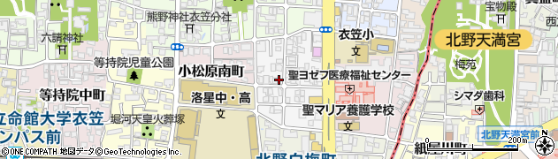 京都府京都市北区北野紅梅町周辺の地図