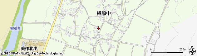 岡山県美作市楢原中495周辺の地図