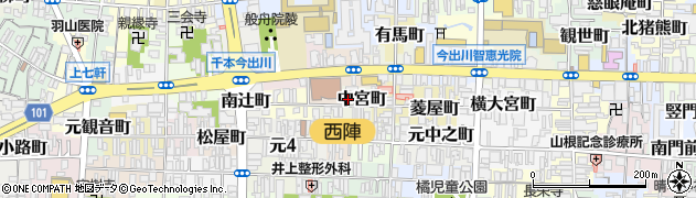 京都府京都市上京区中宮町310周辺の地図