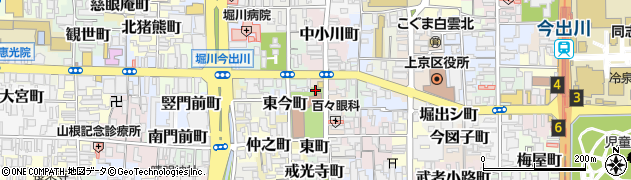 京都府京都市上京区針屋町周辺の地図