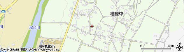 岡山県美作市楢原中467周辺の地図