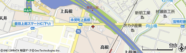 愛知県豊田市永覚町高根5周辺の地図