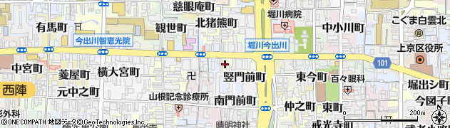 京都府京都市上京区西船橋町周辺の地図