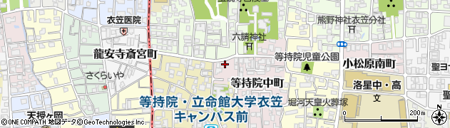 京都府京都市北区等持院中町25周辺の地図