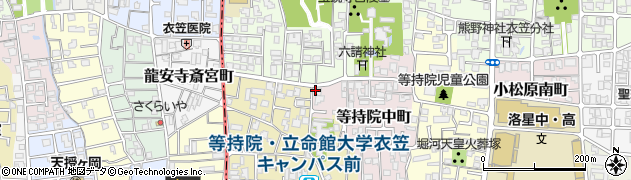 京都府京都市北区等持院中町26周辺の地図