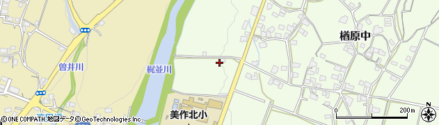 岡山県美作市楢原中36周辺の地図