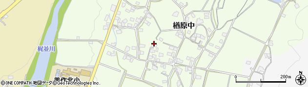 岡山県美作市楢原中479周辺の地図