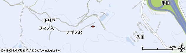 愛知県岡崎市宮石町（ナギノ沢）周辺の地図