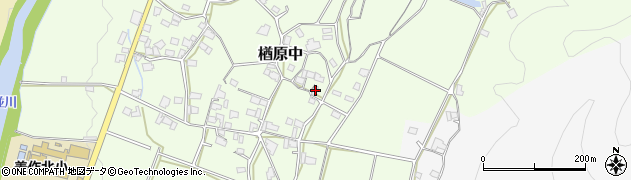 岡山県美作市楢原中552周辺の地図