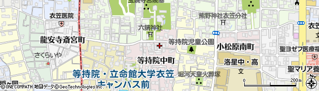 京都府京都市北区等持院中町12周辺の地図