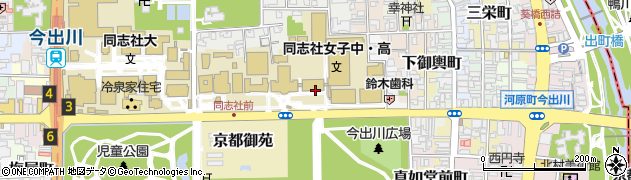 京都府京都市上京区常盤井殿町周辺の地図
