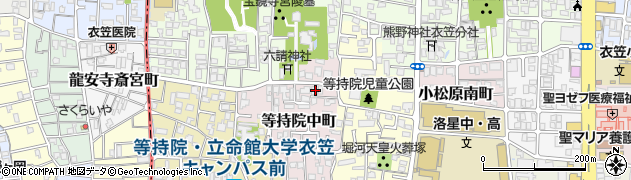 京都府京都市北区等持院中町14周辺の地図