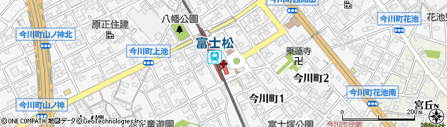 富士松駅周辺の地図
