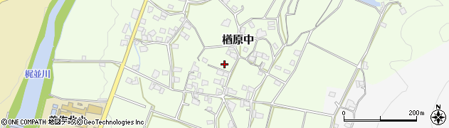 岡山県美作市楢原中502周辺の地図