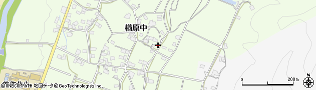 岡山県美作市楢原中550周辺の地図
