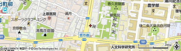 トヨタレンタリース京都百万遍店周辺の地図