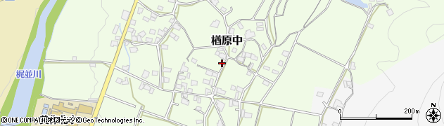 岡山県美作市楢原中501周辺の地図