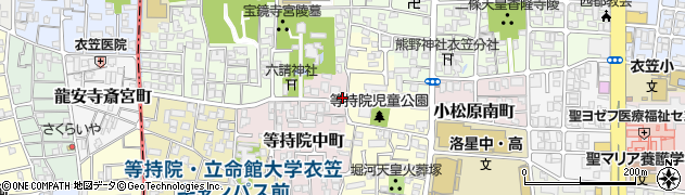京都府京都市北区等持院中町3周辺の地図