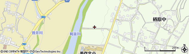 岡山県美作市楢原中33周辺の地図