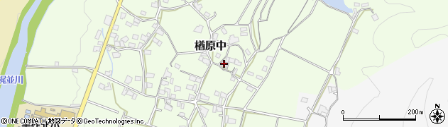 岡山県美作市楢原中554周辺の地図