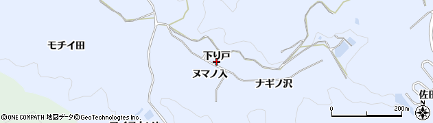愛知県岡崎市宮石町（下り戸）周辺の地図