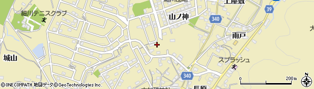 愛知県岡崎市細川町山ノ神107周辺の地図