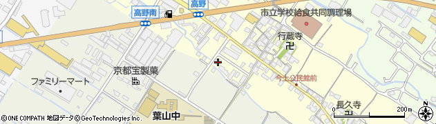 滋賀県栗東市高野176-3周辺の地図