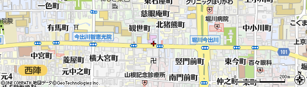 京都府京都市上京区元伊佐町周辺の地図