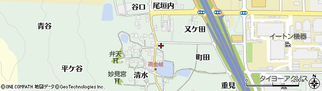 京都府亀岡市大井町南金岐町田周辺の地図