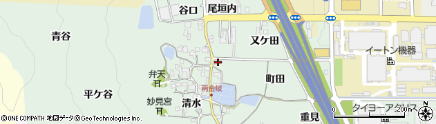 京都府亀岡市大井町南金岐（町田）周辺の地図