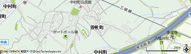 三重県四日市市萱生町1419周辺の地図