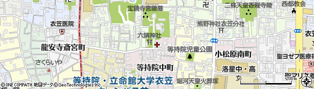 京都府京都市北区等持院中町8周辺の地図
