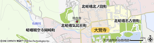 称念寺周辺の地図