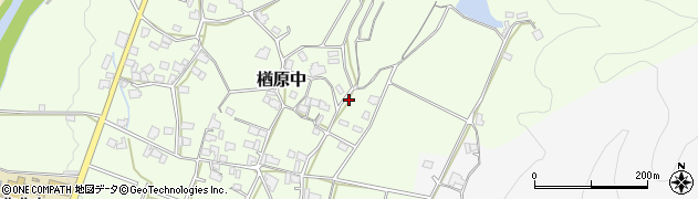 岡山県美作市楢原中534周辺の地図