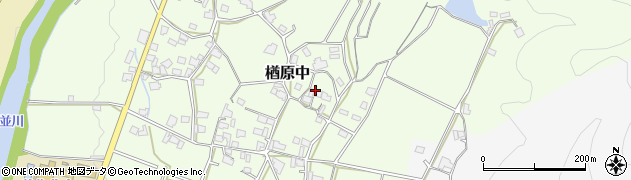 岡山県美作市楢原中553周辺の地図
