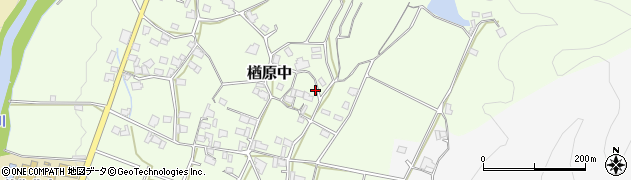 岡山県美作市楢原中540周辺の地図
