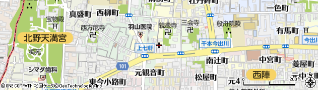 京都府京都市上京区突抜町182周辺の地図