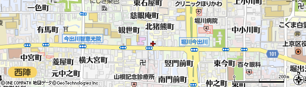 京都府京都市上京区元伊佐町277周辺の地図