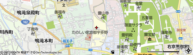 京都府京都市右京区宇多野芝町周辺の地図