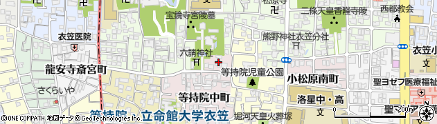 京都府京都市北区等持院中町6周辺の地図
