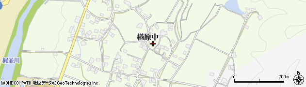 岡山県美作市楢原中555周辺の地図