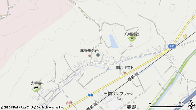 〒719-3101 岡山県真庭市赤野の地図