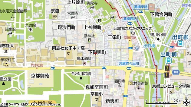 〒602-0839 京都府京都市上京区下御輿町の地図