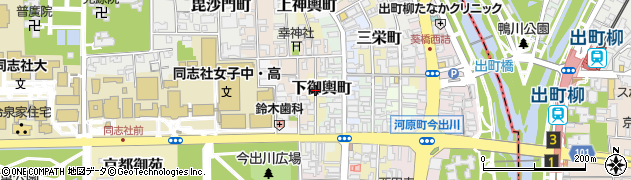京都府京都市上京区下御輿町周辺の地図